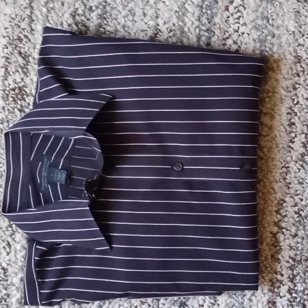 Express Design Studio Men's Long sleeve stripped shirt. Size large